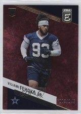 2023 Panini Donruss Elite Rookies Maroon 3/149 Viliami Fehoko Jr #195 3hd