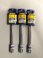 Lot of 3 Irwin Quick Change Bit Extension 6" 1/4" Chrome 4935704