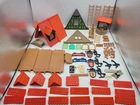 Vintage Playmobil Geobra Castle Parts House ROOF WINDOWS Medieval Signs Part Lot