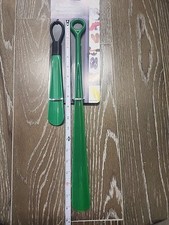 2 Shoe Horns Large And Small Shoe Horns Green Color 18.5 inch 10.5 Inch