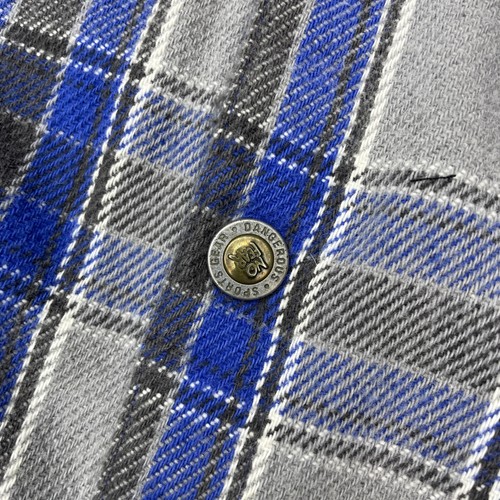 VTG No Fear Mens Flannel Shirt Snap Large Mens 90s Y2k Plaid Pocket Grunge Skate, Size L, $26.39 - Photo 6