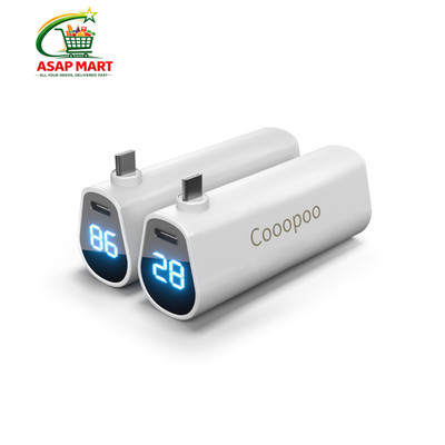 Cooopoo Battery Pack for Meta Quest 3/Quest 3S 5V3A Fast Charge Power White