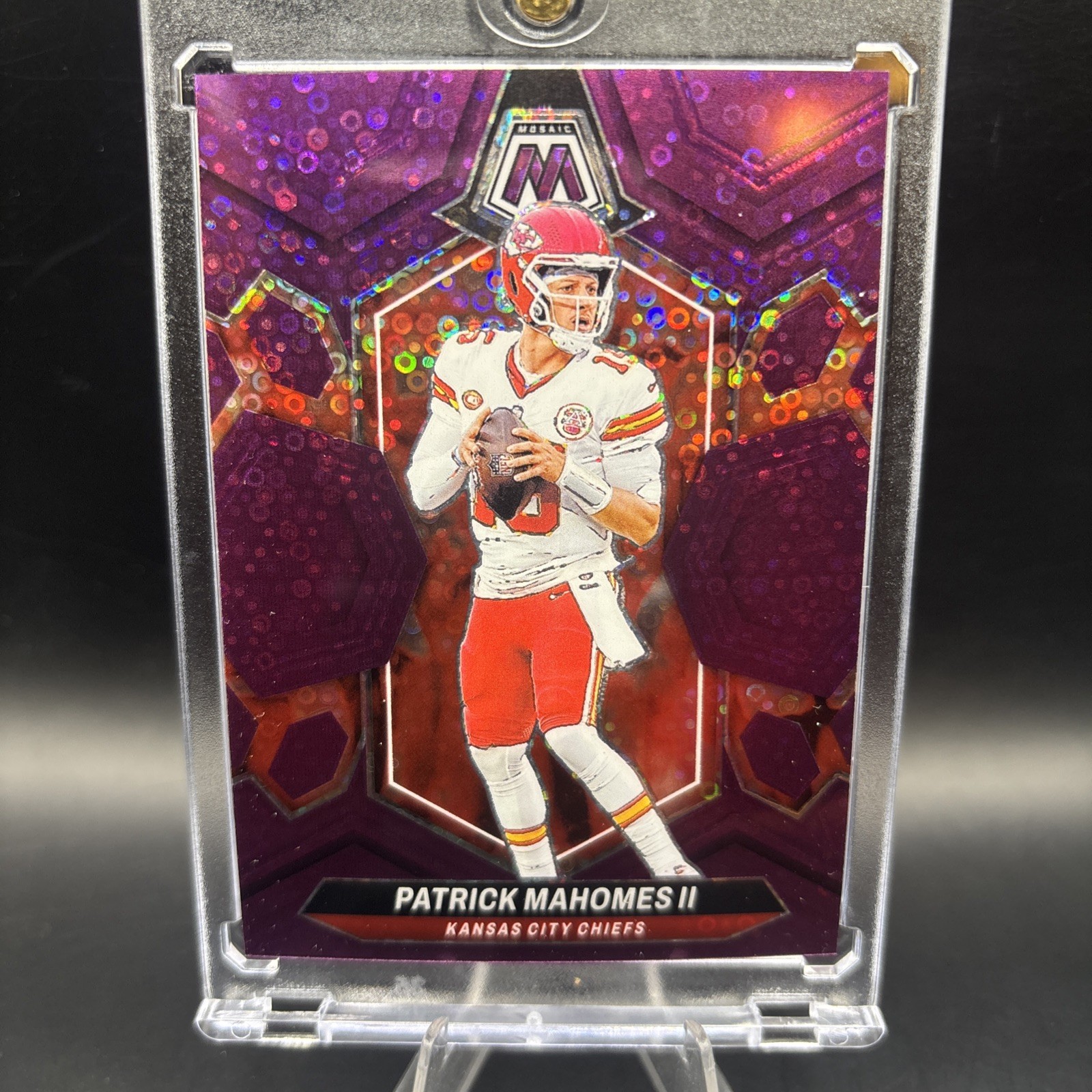 2024 Mosaic Patrick Mahomes #106 No Huddle Purple /50