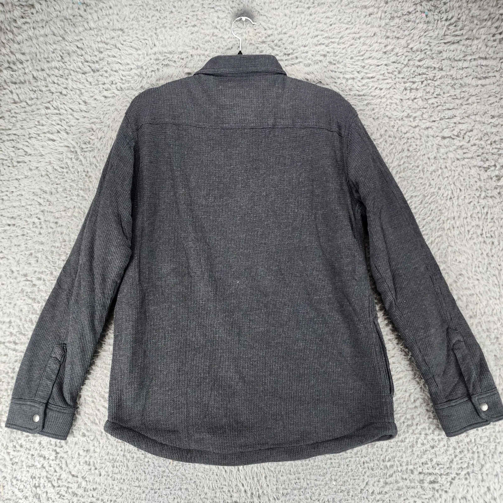 Buffalo David Bitton Jacket Mens Medium Steel Gray Sherpa Lined Shacket *NWT* - product detail image 12