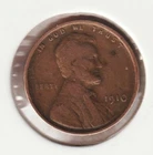 116 Year Old Collectible 1910 US Lincoln Wheat Penny Collectors Collection Coin