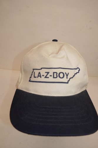 Vintage La-Z-Boy Tennessee - Solid Back - Snap Back Hat white w blue