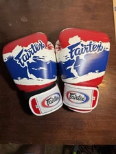 Genuine Fairtex Thai Flag Boxing Gloves Thai Signature Limited Edition 16oz