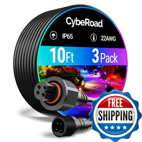 Cyberoad 10FT Extension Cable for Govee Outdoor Flood Lights and Spot Lights, Wa - Picture 1 of 7