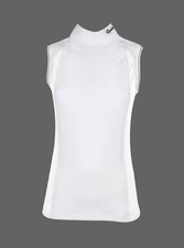 Equiline Nena sleeveless competition show shirt white size XL (UK 14/16) ladies
