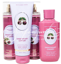 Bath  Body Works Sweetheart Cherry Fragrance Mist Spray Cream Shower Gel Lotion