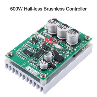 BLDC DC12V-36V 500W Brushless Motor Speed Controller PWM Hall-less Motor Control