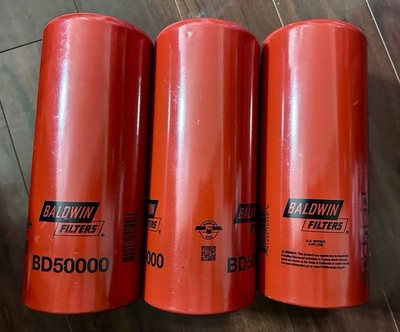 Lot Of 3 - Baldwin BD50000 High Efficiency Dual-Flow Lube Spin-on