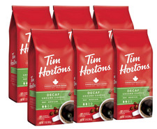 Tim Hortons Decaf Blend Medium Roast Ground Coffee 72oz 6 Pack 2.39 per pound