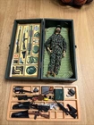 GI Joe 12” 1970 Hasbro Vintage! W Footlocker & Accessories Missing Pull String
