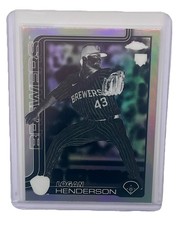 2025 Topps Chrome Update - Logan Henderson RC Negative Refractor - Brewers