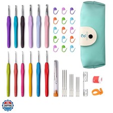 Crochet Hooks, 12 Sizes Crochet Hook Set, Crochet Kit for Beginners, Knitting...