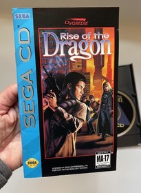 Rise of the Dragon (Sega CD, 1994) Complete  Reg Card Tested And Working