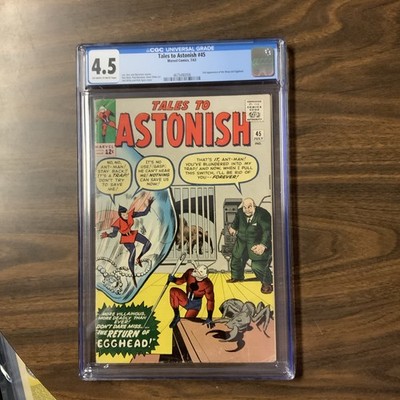 Tales to Astonish  #45  CGC 4.5 Second appearance of the Wasp and Egghead 1963