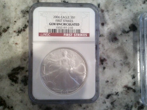 2006 Silver Eagle NGC Gem UNC