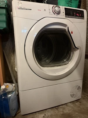 Hoover HLEV10DG-80 H-DRY 300 LITE 10Kg Vented Tumble Dryer White C Rated - Image 1 of 3