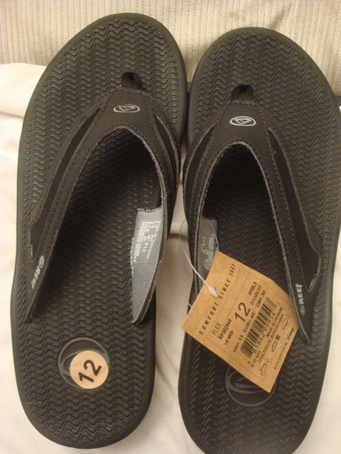 reef flip flops silver