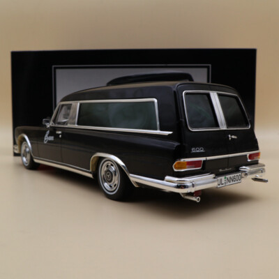 SCHUCO 1:18 Mercedes-Benz 600 HEARSE FUNERAL Car 1965 CARRO