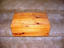 Pet Coffin Casket for Dogs or Cats 17 x 14 x 7 All Cedar