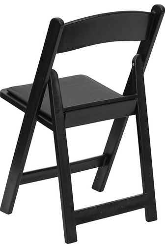 4-Pack Flash Furniture Hercules Series Folding Chair - Black Resin, Vinyl Seats - Picture 6 of 11