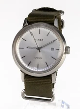 Timex Stainless Steel Automatic Men's Watch w/ Canvas Strap MV02N