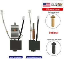 0.4mm Nozzle Extruder Hotend Kit with Heatbreak for Anycubic Kobra 3 3D Printer