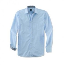Mens Olymp Light Blue Shirt 4076 14 11