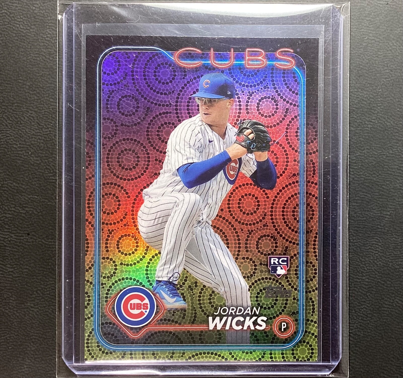 2024 Topps Series 2 #613 Jordan Wicks RC Chicago Cubs Rookie HOLIDAY FOIL