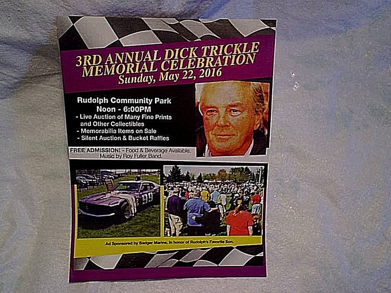 2016 DICK TRICKLE FLYER #99,nascar driver,racing,rudolph wisconsin,stock car,wi.