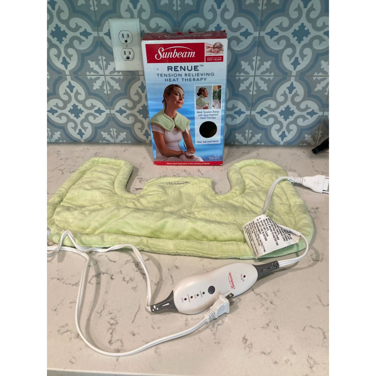 Sunbeam Renue Tension Relieving Heart Therapy Neck Shoulder Wrap eBay