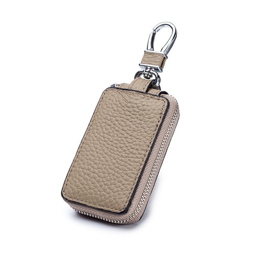 Universal Leather Car Remote Key Fob Chain Zipper Wallet Holder Bags Case Cover - Picture 10 of 18