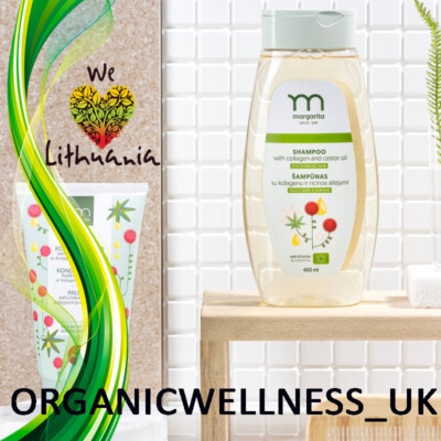 MARGARITA BIO Shampoo/Geschädigtes Haar mit KERATIN+KOLLAGEN+Rizinusöl 400 ml