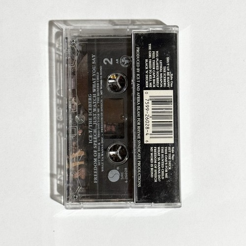 Ice-T The Iceberg Freedom Of Speech Just Watch What You Say Cassette Tape HipHop - Picture 2 of 6