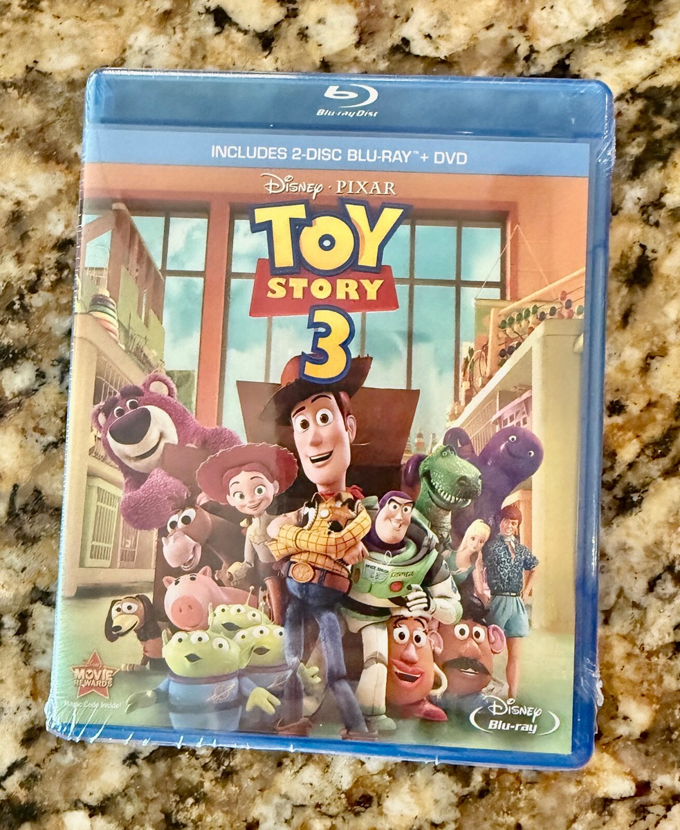 Toy Story 3 Blu Ray + DVD 3 Disc Set Brand New Sealed Disney Pixar