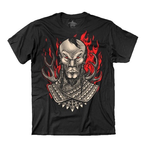 Everyone Border Short Sleeve T-Shirt Black L Men's Cotton Casual
