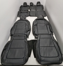 For Ford Bronco Base Big Bend Wildtrak 2021-2023 Black Leather Seat Covers Lq11 For Ford Bronco Base Big Bend Wildtrak 2021-2023 Black Leather Seat Covers Lq11