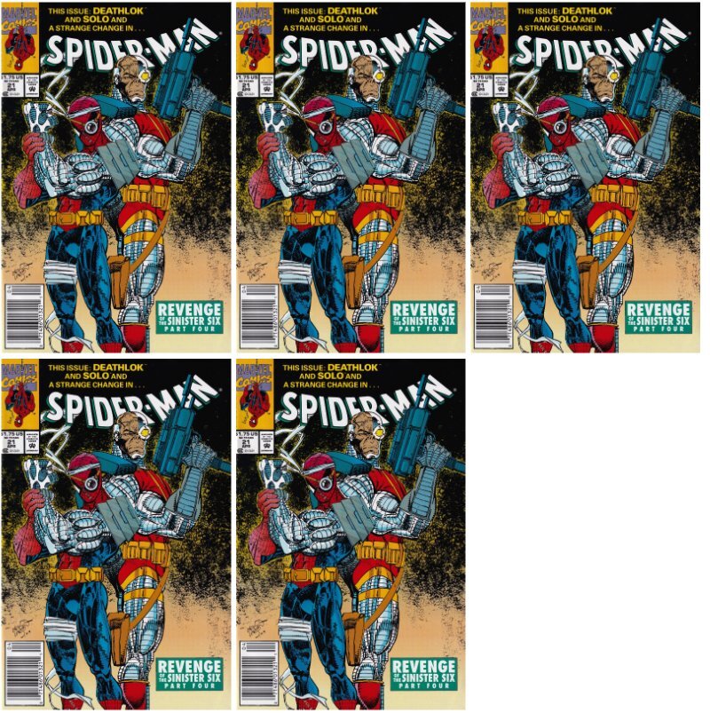 Spider-Man #21 Newsstand Erik Larsen Cover (1990-1998) Marvel - 5