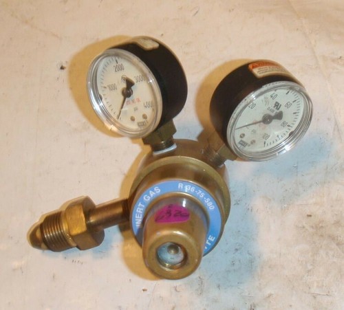 Prest-O-Lite Inert Gas Regulator R-36-85-580 With Wika Gauges For Parts