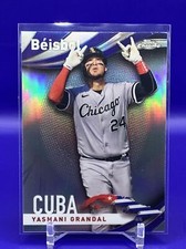 2021 Topps Chrome #B-15 Yasmani Grandal BEISBOL REFRACTOR Insert White Sox MINT
