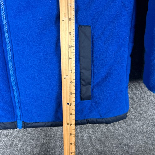 The North Face Jacket Youth XL Blue Full Zip Fleece Pockets Reversible Hooded - Picture 6 of 12