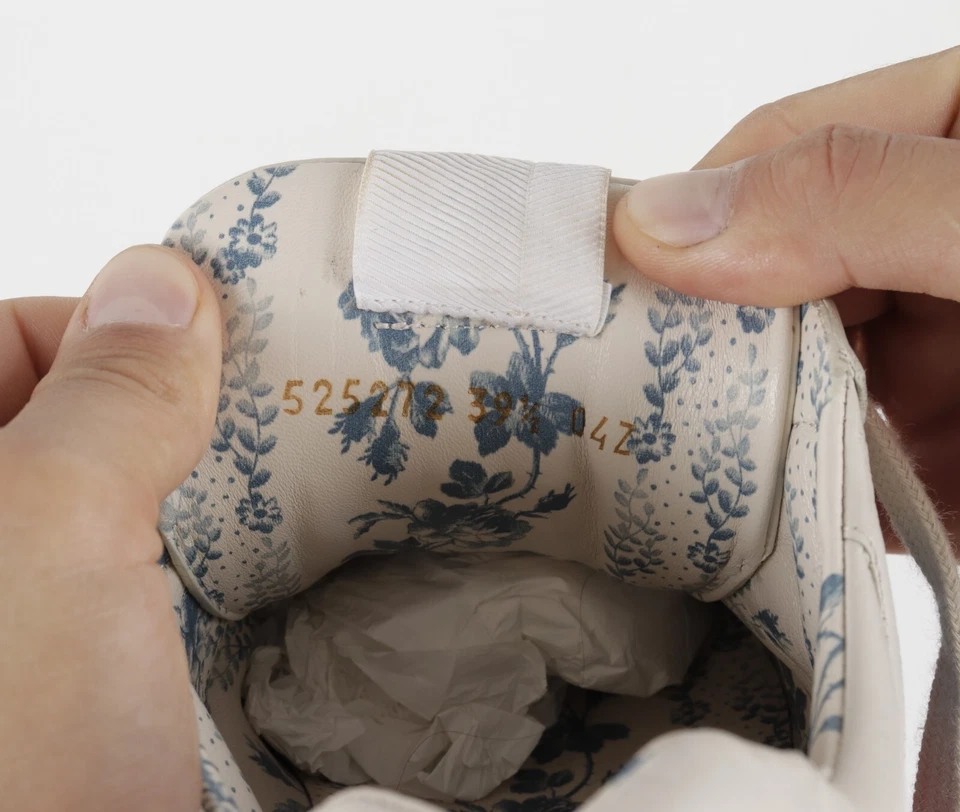 Tênis Feminino Gucci Couro Rhyton Marfim Tamanho 39.5 Glitter Estampa Multicolorida - Imagem 4 de 4