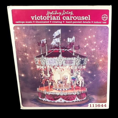 Weihnachtsfeiertag Karussell Karneval Wohnen Classic 111644 funktioniert Lichter siehe Video - Bild 22 von 23