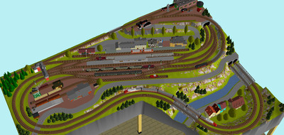 GP3-0080 Märklin C-Gleis-Plan Plottenstein 300x215x115cm (DIN A4-Mappe Color)