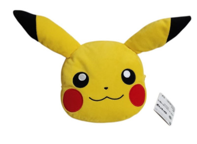 Pokemon Large face-shaped plush pouch Pikachu Amusement prizes From JP