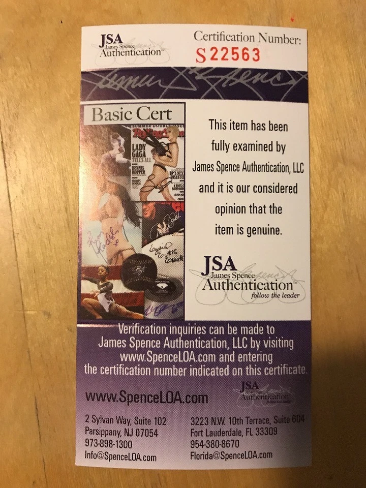 Duke Snider Autograph Signed Dodgers Baseball Great Hall Of Fame 3.5x5.5 Pic JSA - Image 4 of 4