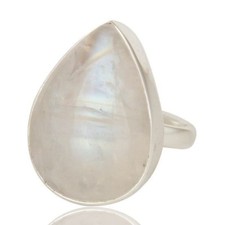 Natural Rainbow Moonstone Solid 925 Sterling Silver Wedding Jewelry